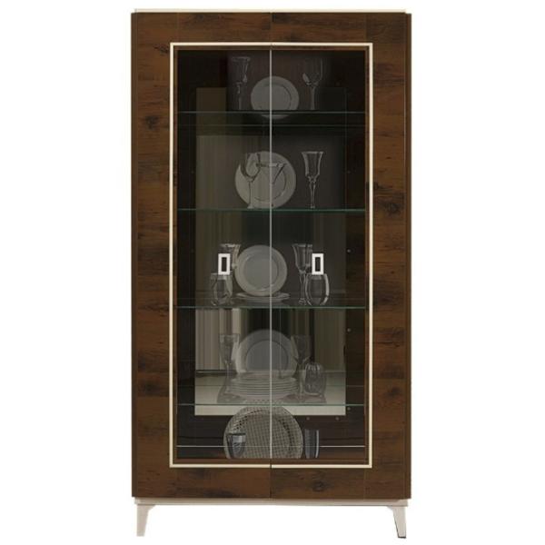 Dulap cu vitrină Slonimmebel Djordjia LPAL/ Walnut photo 1