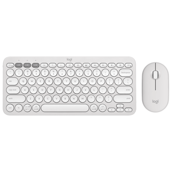 Клавиатура и Мышь Logitech Pebble 2 Combo Беспроводные / Белый photo 1
