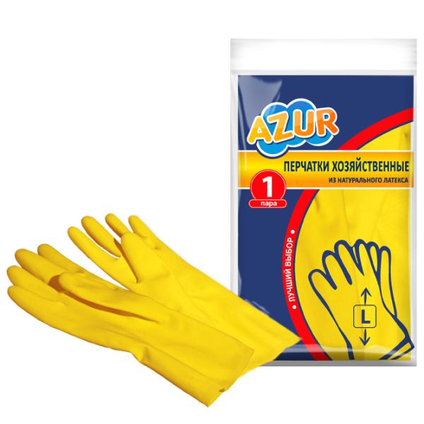 Mănuși Azur 092110 Latex/ Yellow photo 1