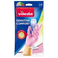 Mănuși Vileda Sensitive Comfort Latex/ Pink