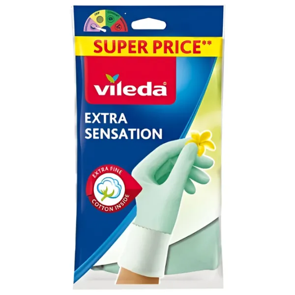 Mănuși Vileda Extra Sensation Cauciuc/ Green photo 1