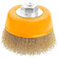 Perie cupă din sârmă ondulată Tolsen 77601 75 mm