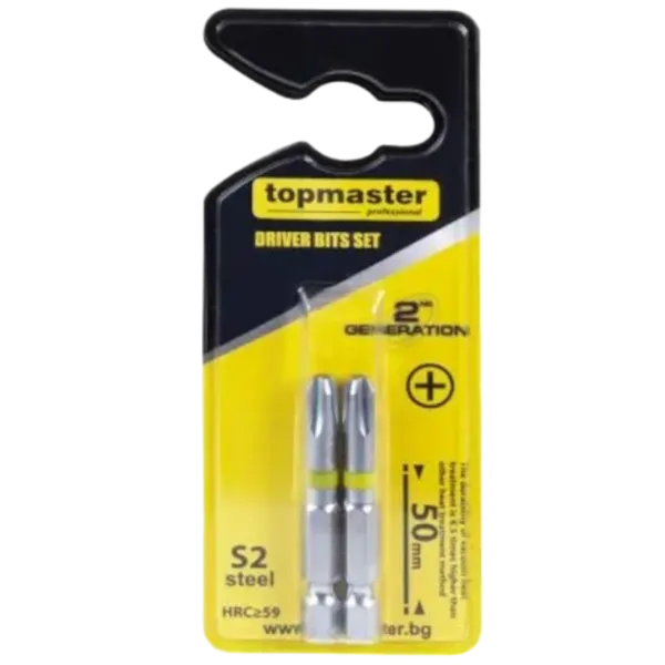 Набор бит Topmaster 338709 Количество в наборе - 2 photo 1 Набор бит Topmaster 338709 Количество в наборе - 2 photo 1