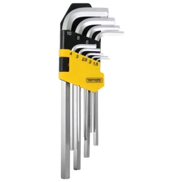 Set de chei hexagonale Topmaster 390118 Cantitatea în set: 9 buc. photo 1