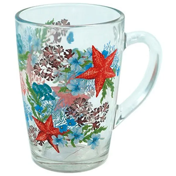Кружка Glass Ink Verso Design 300 мл/ Стекло/ Дымчатый прозрачный photo 1