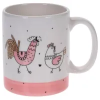 Cană Easter Găinușe 370 ml/ Ceramică/ White