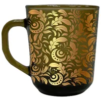 Кружка Glass Ink Verso Design 250 ml/ Стекло/ Дымчатый прозрачный