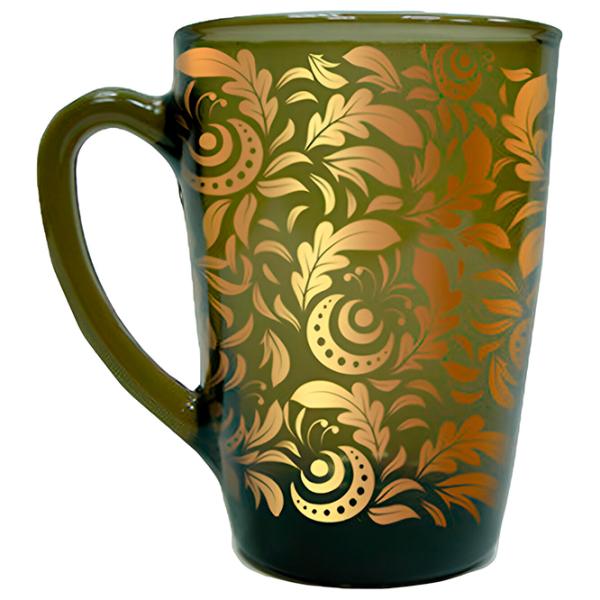 Кружка Glass Ink Verso Design 300 мл/ Стекло/ Дымчатый прозрачный photo 1