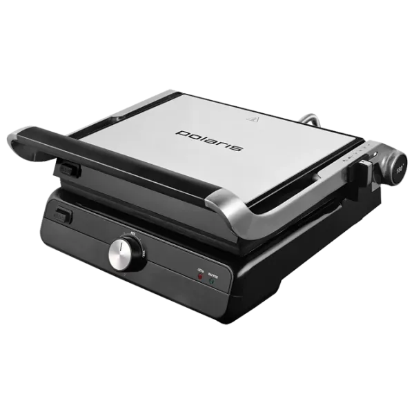 Электрогриль Polaris PGP2102 Контактный/ 2000 Вт/ Черный Нержавеющая сталь photo 1