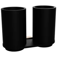 Pahar pentru periuțe de dinți Bemeta Galla Alamă/ Black/ Pe perete