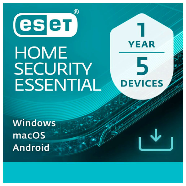 Antivirus ESET Home Security Essential 1 year 5 devices 5/ Карточка photo 1