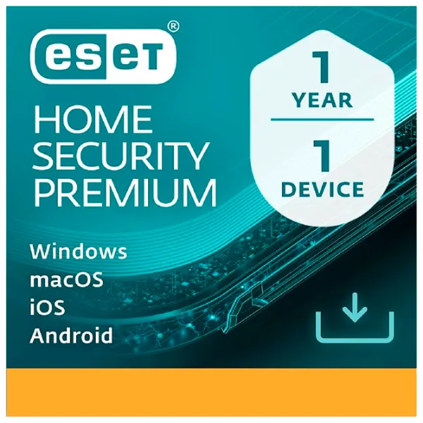 Antivirus ESET Home Security Premium For 1 year for 1 device 1 Устройство/ Карточка photo 1