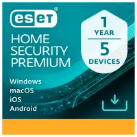 Antivirus ESET Home Security Premium For 1 year for 5 devices 5/ Card