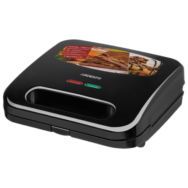 Aparat pentru sandvișuri Ardesto SM-H300B 700 W / Black photo 1