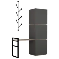 Шкаф для прихожей Showdeko Mello ДСП/ Antracite
