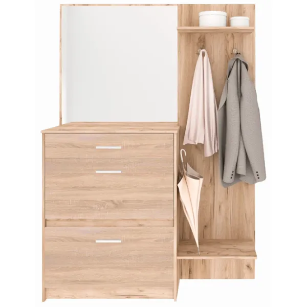 Dulap pentru antreu Sokme Denver PAL/ Gray Craft Oak photo 1
