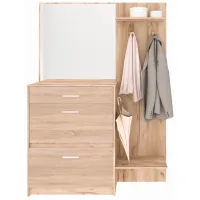 Шкаф для прихожей Sokme Денвер ДСП/ Gray Craft Oak