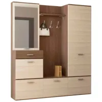 Шкаф для прихожей Sokme Viva ДСП/ Ясень шимо тёмный