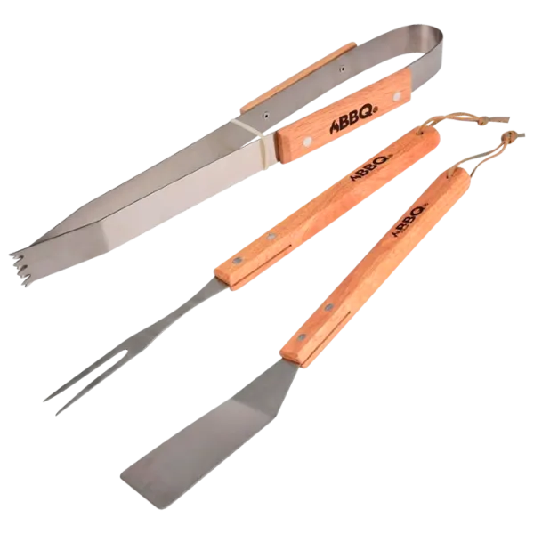 Set pentru grătar BBQ 44678 3 instrumente / Oțel inoxidabil photo 1