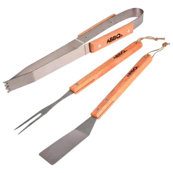 Set pentru grătar BBQ 44678 3 instrumente / Oțel inoxidabil photo 1