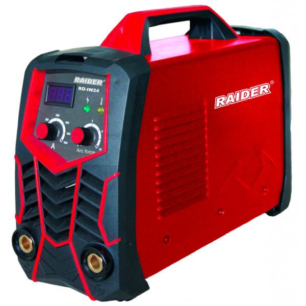 Aparat de sudat Raider RD-IW24 230 V cu electrod (MMA), semiautomat (MAG)/ Red photo 1 Aparat de sudat Raider RD-IW24 230 V cu electrod (MMA), semiautomat (MAG)/ Red photo 1