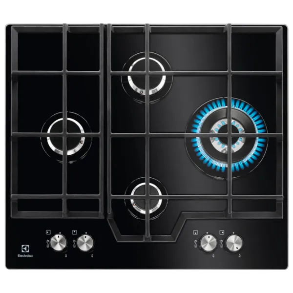 Газовая варочная панель Electrolux KGG6456K Закаленное стекло/ Черный photo 1