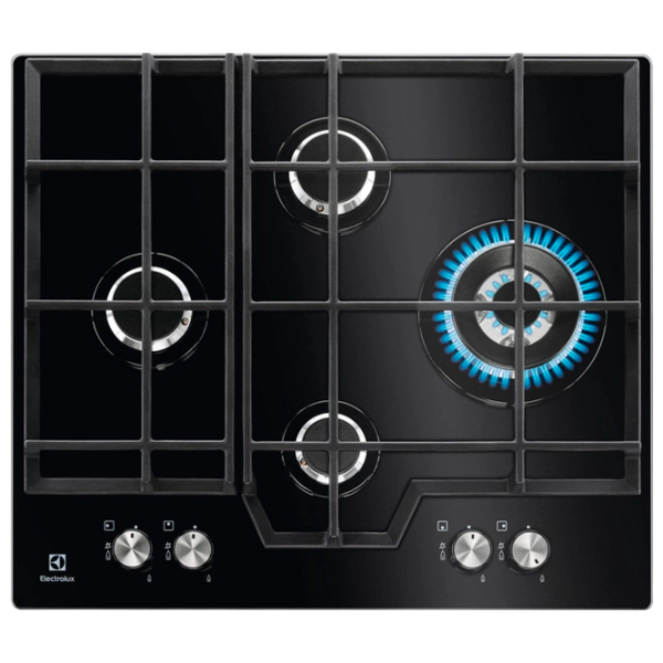 Газовая варочная панель Electrolux KGG6456K Закаленное стекло/ Черный photo 1