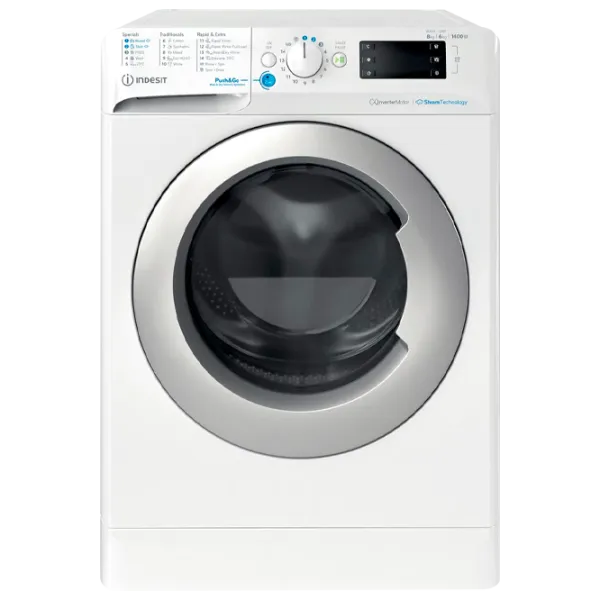 Стиральная машина с сушкой Indesit DE 96436 EWSV 9 кг / 1400 об/мин / Белый photo 1