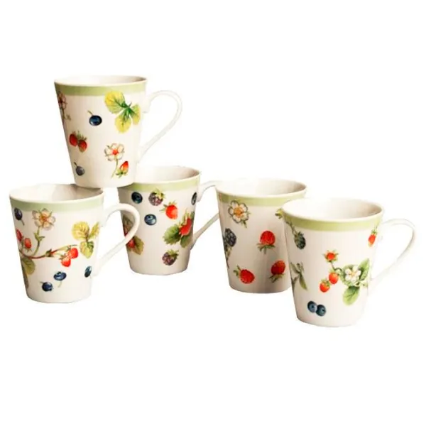 Cană Tognana Fragole 275 ml/ Ceramică/ White photo 1 Cană Tognana Fragole 275 ml/ Ceramică/ White photo 1