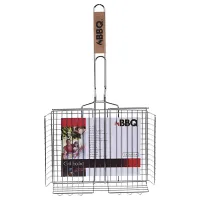 Plasă pentru grătar BBQ 22176 Oțel inoxidabil/ 300 x 260 x 55 mm