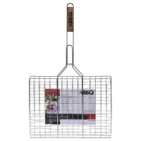 Plasă pentru grătar BBQ 44839 Oțel inoxidabil/ 400 x 300 x 66 mm