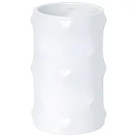Стакан для зубных щёток MSV Kitee Керамика/ Белый/ На столе