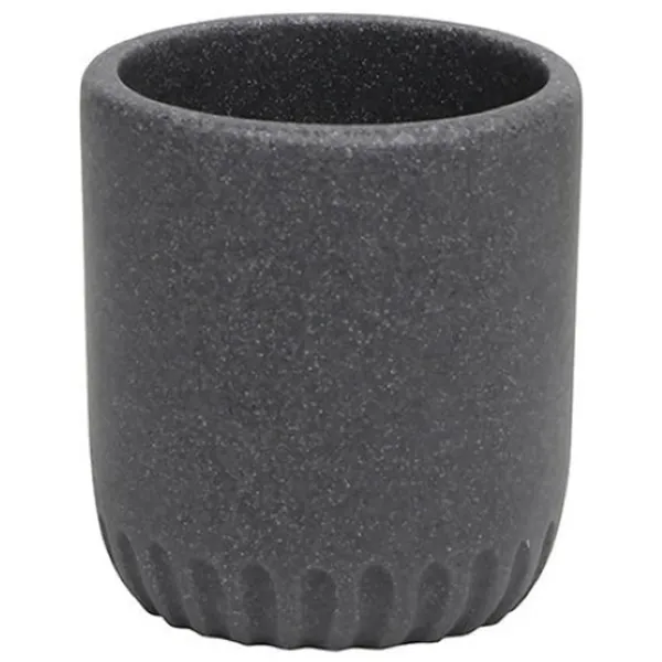 Pahar pentru periuțe de dinți Tendance 46262 Poliresin/ Gray/ Pe masă photo 1 Pahar pentru periuțe de dinți Tendance 46262 Poliresin/ Gray/ Pe masă photo 1