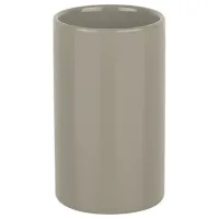 Pahar pentru periuțe de dinți Spirella Tube Ceramică/ Gray/ Pe masă