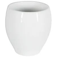 Pahar pentru periuțe de dinți Spirella Bali Porțelan/ White/ Pe masă