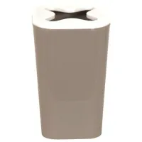 Стакан для зубных щёток MSV Monaco Пластик/ Бежевый/ На столе