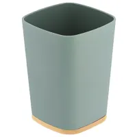 Pahar pentru periuțe de dinți Tendance Rubber Poliresin/ Green/ Pe masă