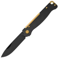 Нож Boker Plus Atlas Black Brass StoneWash 01BO859 карманный/ Sandvik 12C27