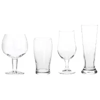 Set de pahare EH Asortate 0.45l / Sticlă / Transparent