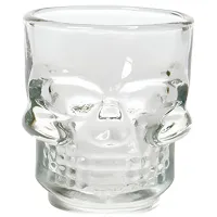 Pahar Halloween Craniu 0.04l / Sticlă / Transparent