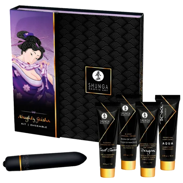 Смазка Shunga Secret Set Naughty Geisha 10 мл/ без запаха/ Черный photo 1 Смазка Shunga Secret Set Naughty Geisha 10 мл/ без запаха/ Черный photo 1