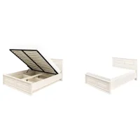 Кровать Neman Marseli 140 x 200 см/ ЛДСП/ Белый