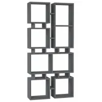 Стеллаж Showdeko M.KT.02.12174.9 166.5см x 79см x 24см cm/ ЛДСП/ Anthracite