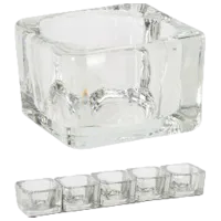 Suport pentru lumânări Promstore 51008 Cantitatea în set - 5/ Sticlă