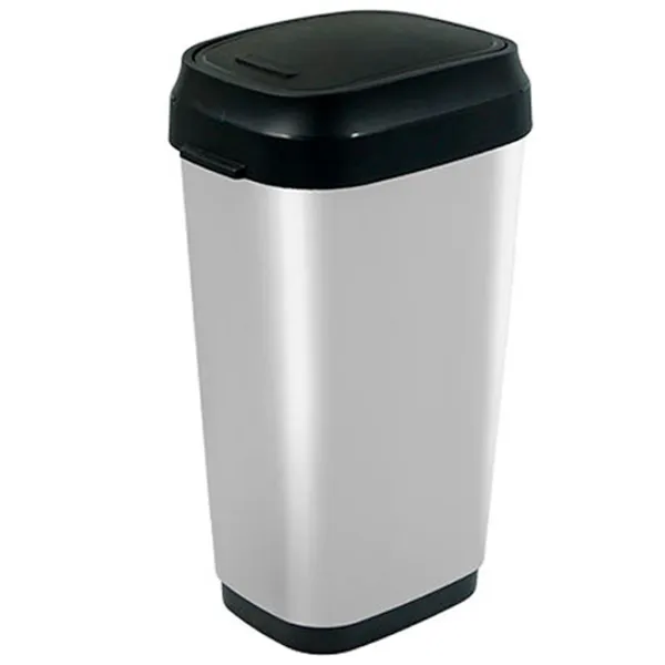 Coș de gunoi Kis 49351 50 l/ Plastic/ Silver photo 1