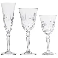 Set de pahare RCR Melodia 0.27l / Cristal / Transparent