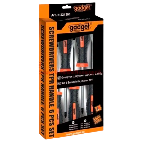 Набор отвёрток Gadget 221301 Количество в наборе: 6 photo 1