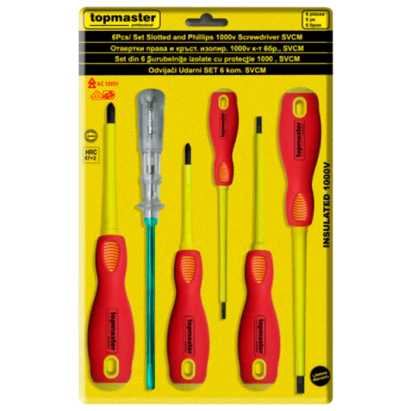 Набор отвёрток Topmaster 220120 Количество в наборе: 6 photo 1