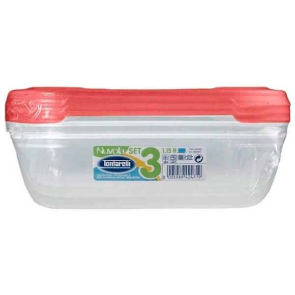 Container Tontarelli Nuvola 1.15 l/ Plastic/ Transparent photo 1