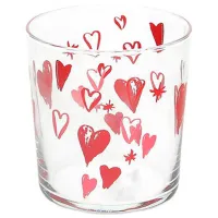 Pahar Tognana Amore Rosso 0.34l / Sticlă / Transparent